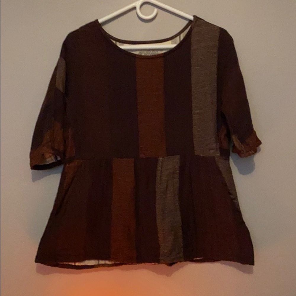 Ace and Jig Tobacco dress turned top